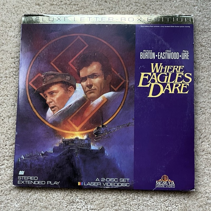 Where Eagles Dare - Extended Play Deluxe Letter-Box 2-Disc Laser Disc - GUC