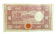 VECCHIA PUBBLICITà FINTA BANCONOTA NEGOZIO RADIO D'EPOCA TRINCHETTI DOMODOSSOLA