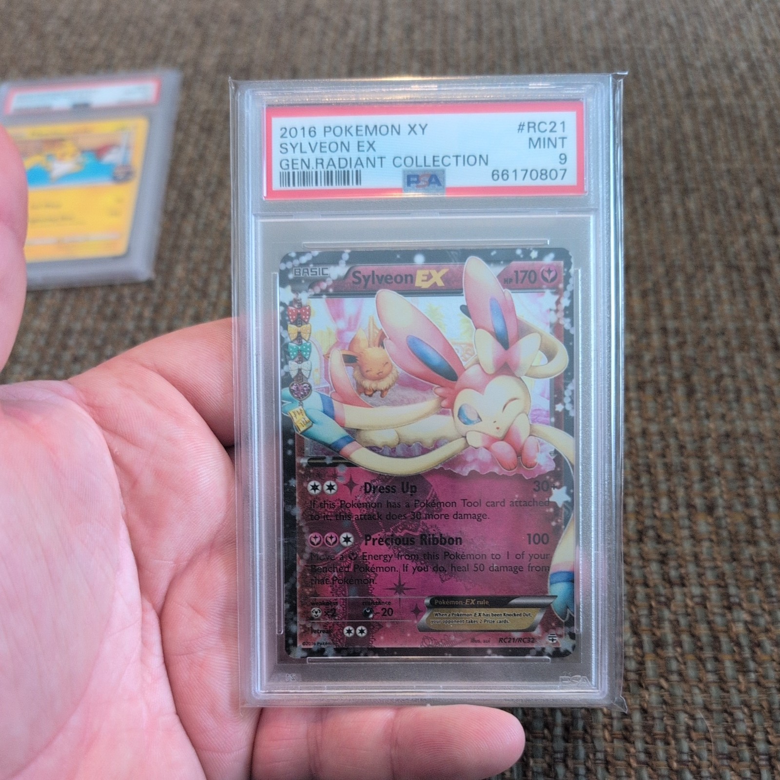 PSA 9 Sylveon EX #RC21/RC32 Generations Radiant Collection Pokemon
