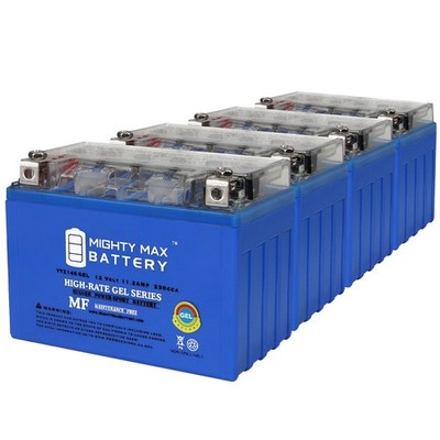 Mighty Max YTZ14S GEL Battery Compatible with KTM 1290 Super Duke R 20 - 4 Pack