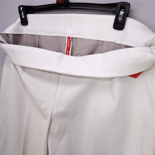 Pantalones acampanados Spanx cintura elástica moldeadora forro plateado 3X blancos - Imagen 4 de 16