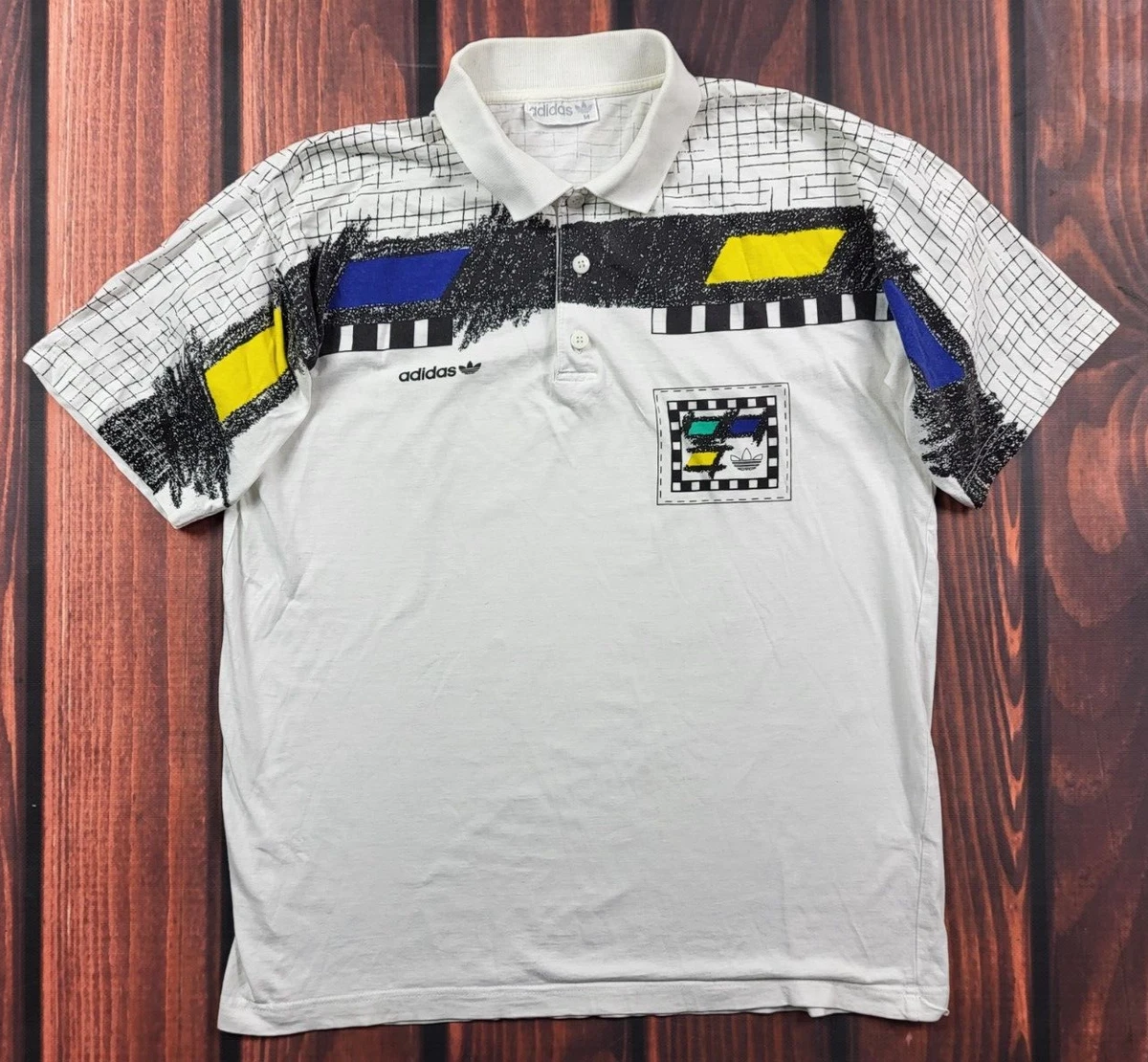 ADIDAS TENNIS SHIRT POLO JERSEY VINTAGE SIZE M Ivan Lendl STEFAN