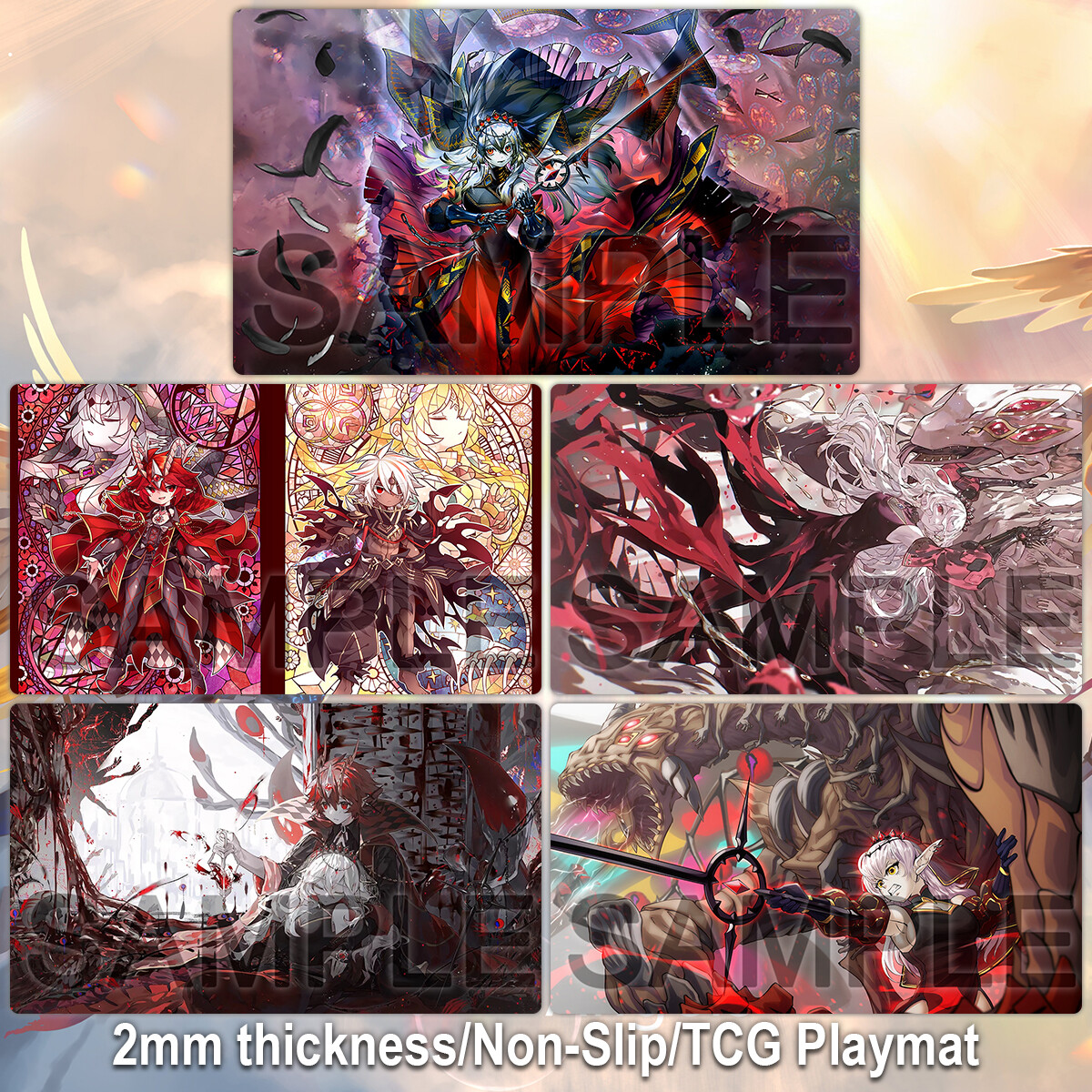 Yu-Gi-Oh! Playmat Blazing Cartesia, the Virtuous TCG CCG Trading