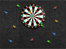Professional Dart Board Wall Protectors - 47'' x 35'' Felt Surround Padding