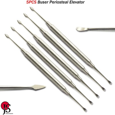 5PCS Buser Periosteal Elevator Dental Surgical Implant instruments