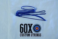 60X Custom Strings 53" Fast Flight Blue Recurve Bowstrings Bow String