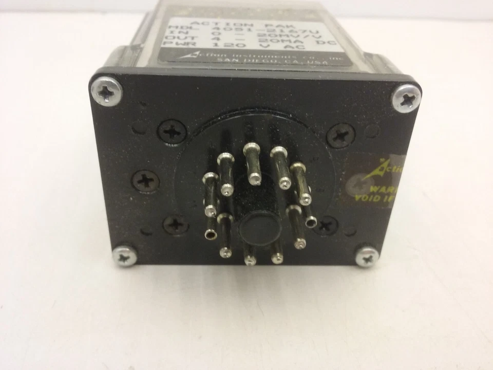 ACTION PAK 4051-2167U SOLID STATE RELAY PLUG-IN 120V-AC 4-20ma NIB - Image 4 of 4