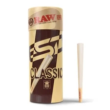 	RAW Cones Classic King Size | 50 Pack | Natural Pre Rolled Rolling Paper	