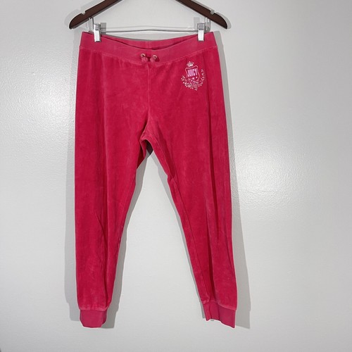 Juicy Couture Womens Hot Pink Velour 
