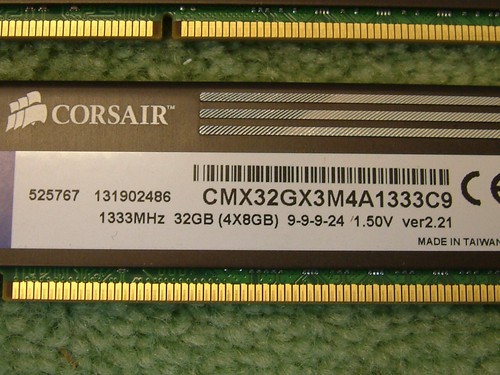 32GB Corsair CML32GX3M4A1600C10B Memory RAM Module 1600MHz DDR3 SDRAM- 4 Sticks - Picture 2 of 2