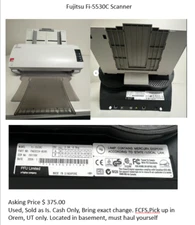 Fujitsu fi 5530C2 Flatbed Scanner