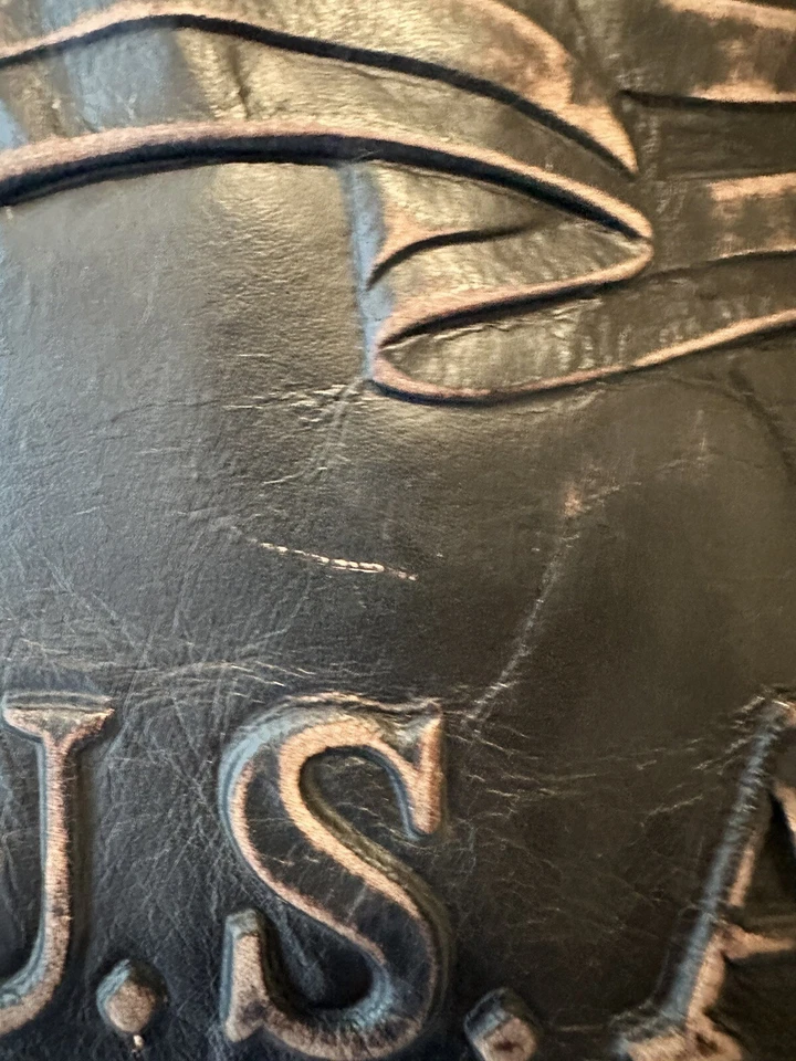 Unik Premium (Men's Size 42 Large) VINTAGE Motorcycle/Biker Vest Black/Brown EUC - Image 4 of 4