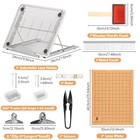 108 Pcs Macrame Supplies Includes Double Sided Grids Macrame Board xiHUd