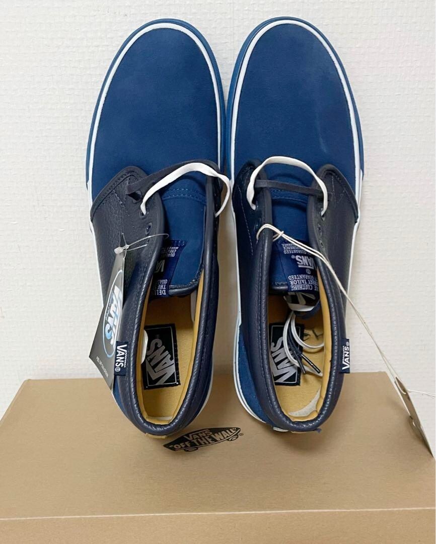 Vans x Deluxe Sneakers Shoes Collaboration Chukka Middle Blue Men 