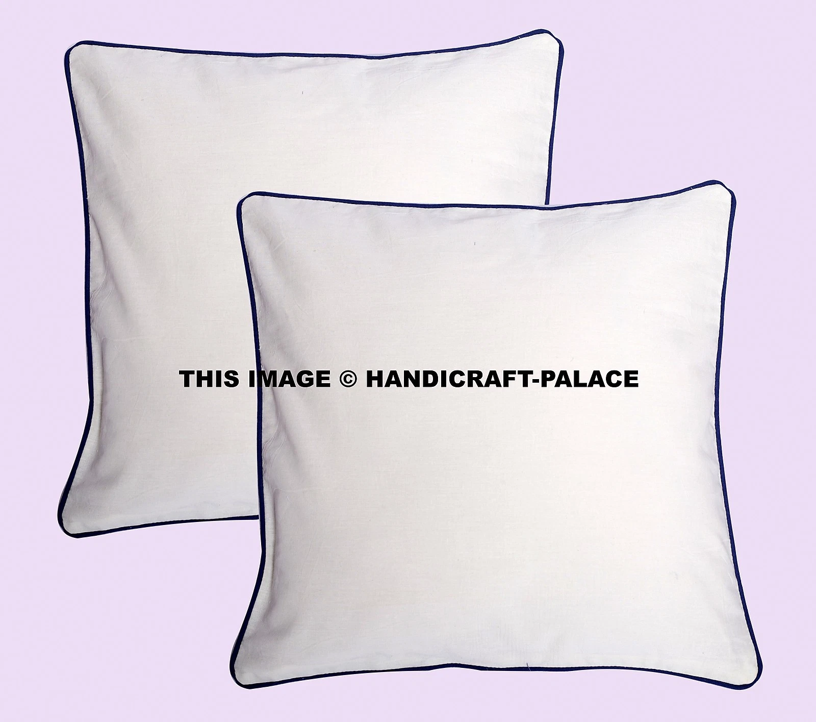 Indien Solid White Decorative Cotton Cushion Cover 2 PC Sham Home Decor Throw
Opens in a new window