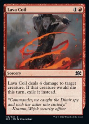 Lava Coil x4 4x Double Masters 2022 NM MTG