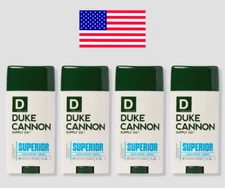 Duke Cannon Superior Deodorant Aluminum Free Water & Neroli Lot 4 Benefits Vets