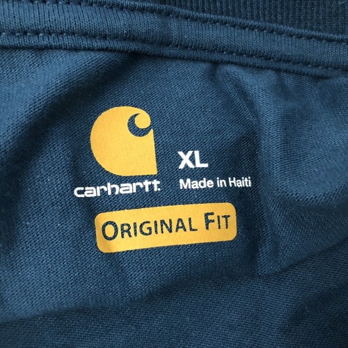 Carhartt Original Fit Men’s Short Sleeve T-Shirt Size XL Teal Blue NWT NEW - Picture 7 of 7