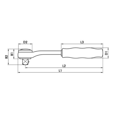 Cricchetto Würth Zebra 1/4" - Mini Cricchetto Da 6.3mm, Lunghezza 100mm - Foto 2