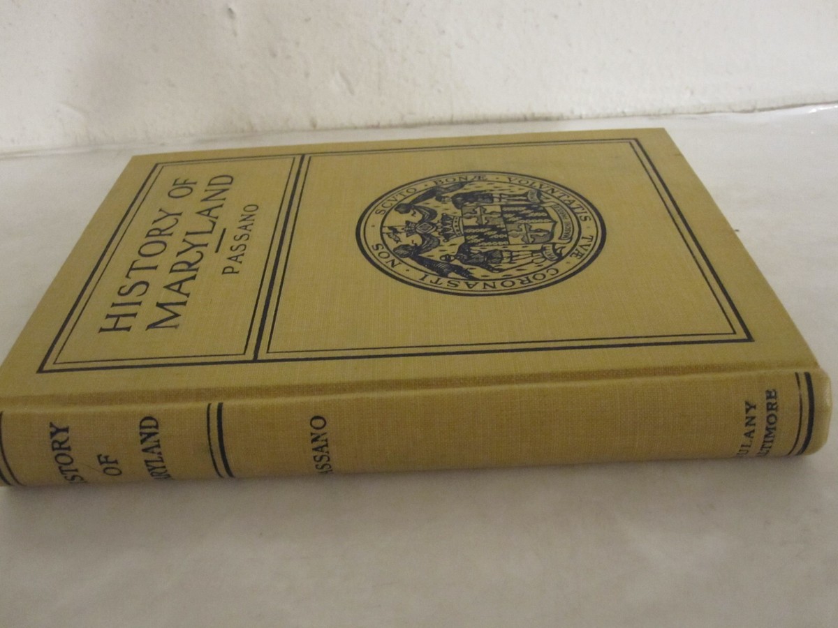 洋書 1987Banana Republic TravelBookstore No.4 History of Maryland, L Magruder Passano, 7th edition, hardcover, c