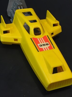 Fisher Price Quaker 1980 Oats Land Speeder Yellow With Racer Man