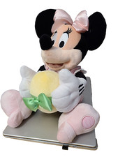 Disney 17  Plush Mini Mouse Doll Fully Dressed With Plush Easter Egg NEW W/Tag