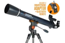 Celestron AstroMaster LT 70AZ Telescope Kit w/ Phone Adapter & BT Remote (22109)