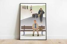 Forrest Gump, Tom Hanks Movie Poster Inspired, Wall Art Decor Poster Print
