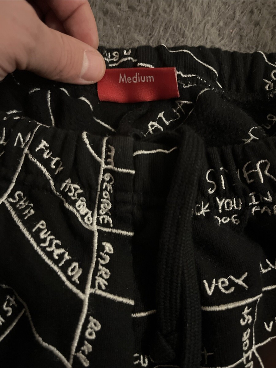 Supreme Gonz Embroidered MapSweatshort | eBay UK