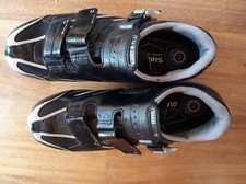 Scarpe ciclismo strada, nere, chiusura 1 cricchetto, tg 43, usate, shimano