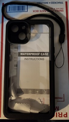iPhone 13 Case with Screen Protector, Protective Built-in Screen W/ Lanyard 