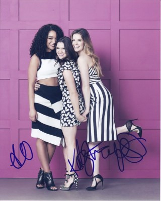 KATIE STEVENS AISHA DEE and MEGHANN FAHY signed 8x10 THE BOLD TYPE photo