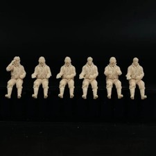 1/48 Scale Model Janpanese Sit Pose Pilot 6 Soldier Figures Military Miniature