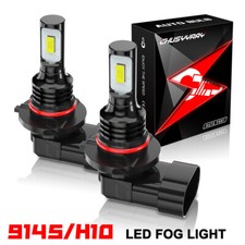 Fog Lights For Ford F150 2002 - 2016 6000K White 80W LED Bulbs H10 9145