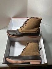 Simply Southern Duck Boots Women’s 11 Brown Lace Up New In Box
