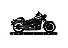 Fatboy Motorcycle 5 Hook Wall Mount Key Rack/Holder Made in USA 8.8"x4" the BEST