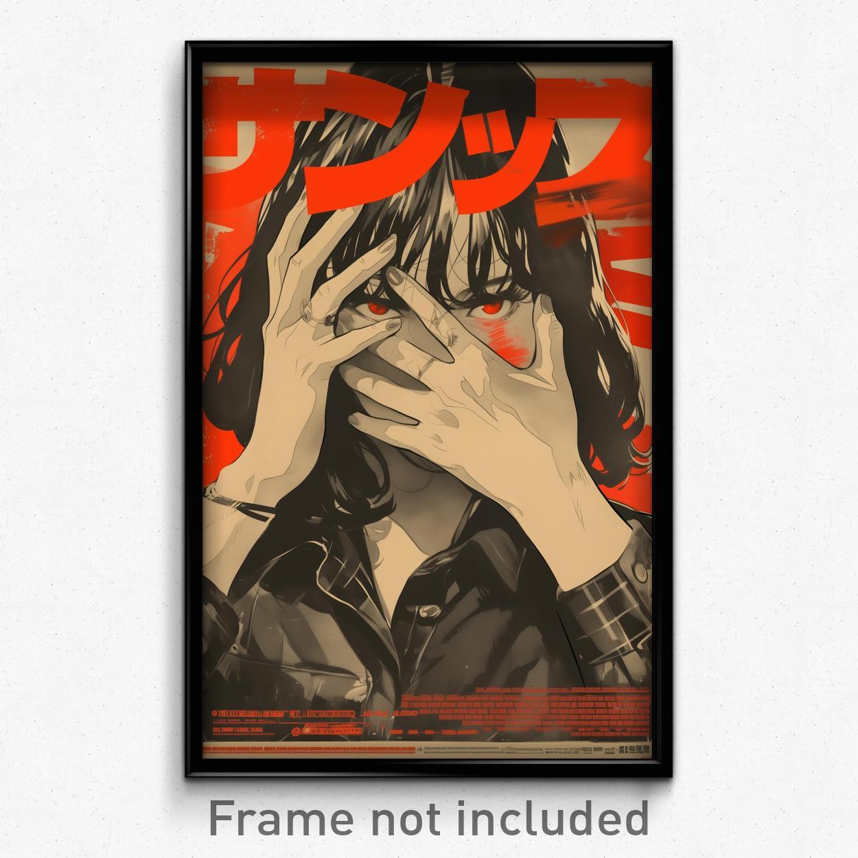 Vintage Indonesian Movie Poster - Mysterious Girl in Disappointed Pose Print