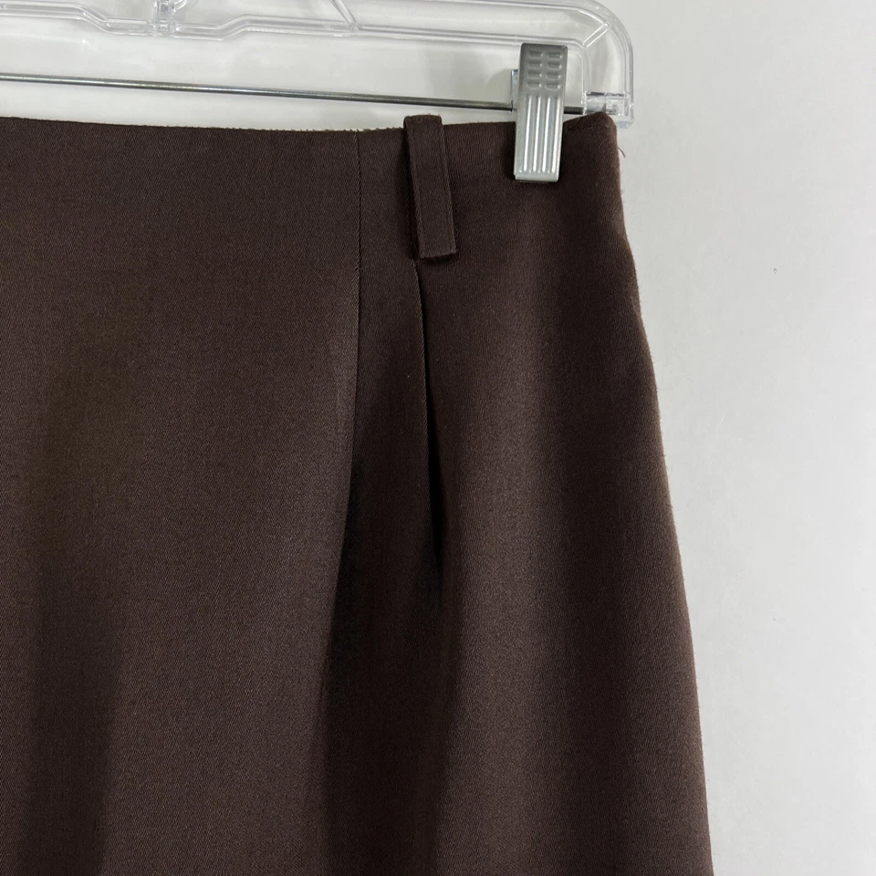 Falda vintage Paul Harris para mujer talla 10 marrón hasta la rodilla lápiz Foto 3 de 4
