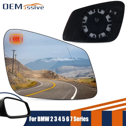 For BMW 320 328 330 335 340 428 430 435 X1 i3 Passenger Right Side Mirror Glass