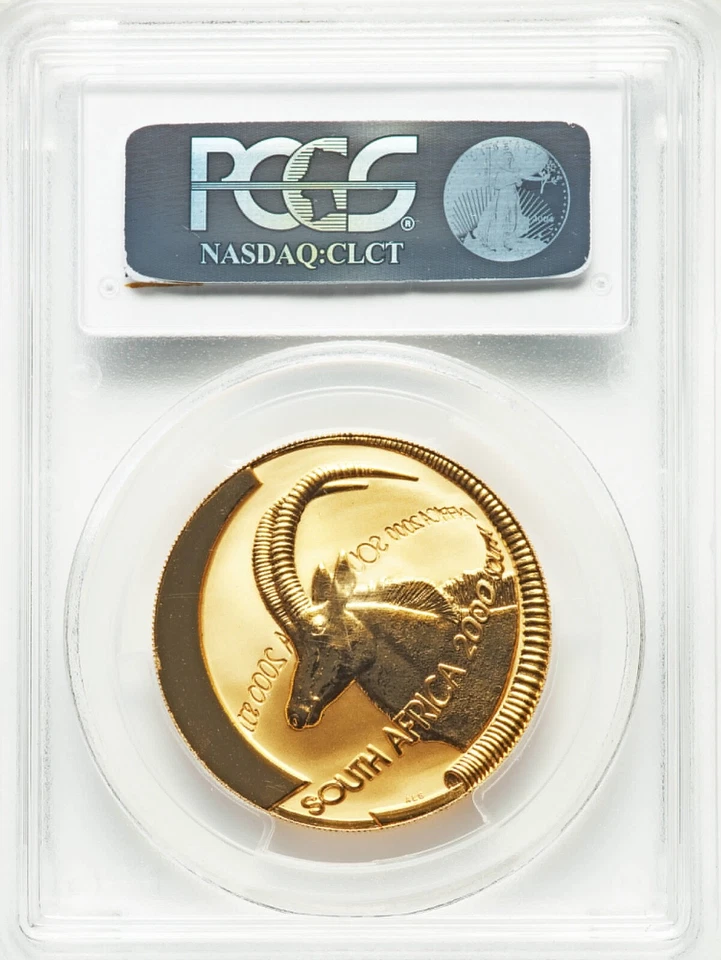 2000-PTA South Africa 1 oz Gold Natura-Sable PCGS PR-69 DCAM - Image 2 of 4