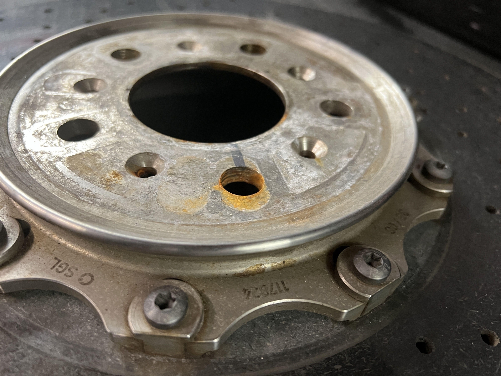2007 BENTLEY CONTINENTAL GT RH PASSENGER FRONT CERAMIC BRAKE ROTOR 3W0615302C