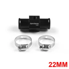 22mm Motor Water Temp Temperature Joint Pipe Sensor Gauge Hose Adapter Black