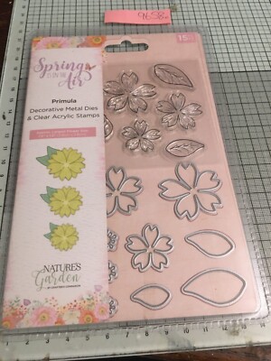 Crafter's Companion Frühling liegt in der Luft PRIMULA Stempel & Stanzenset Ref9658a