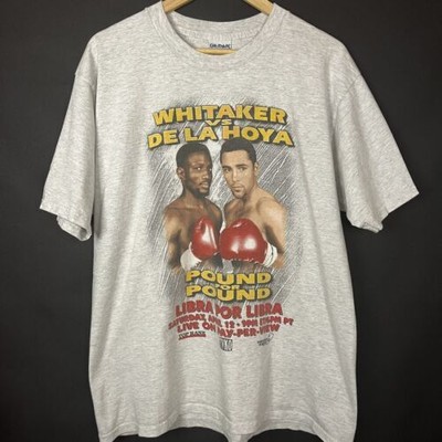 Rare Vintage 1997 Oscar De La Hoya vs Pernell Whitaker Boxing Shirt Top Rank XL