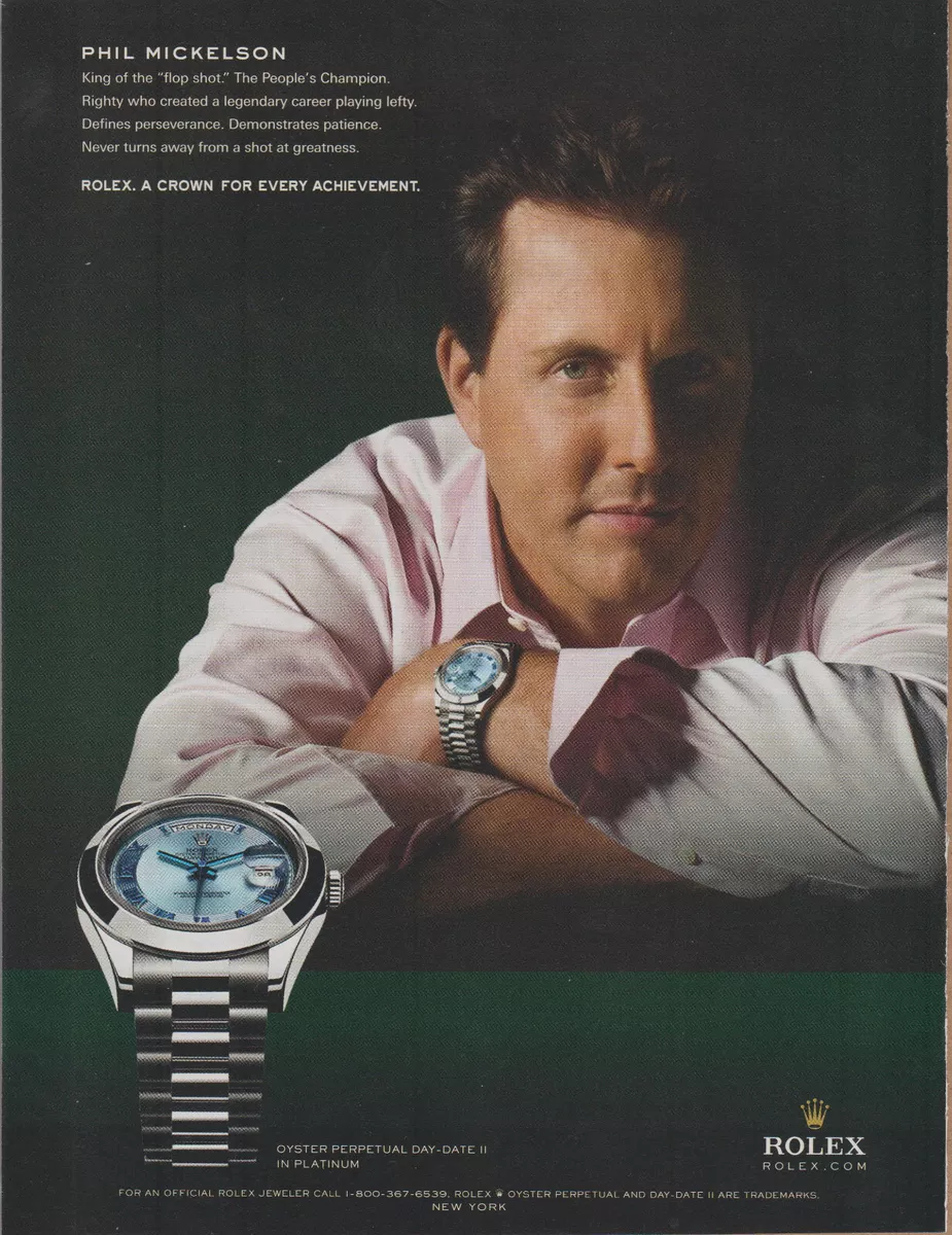 Golf sales rolex watch