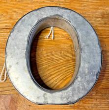 Galvanized 4" Metal Letter O Rustic Country Industrial Farmhouse 3D Decor Zero