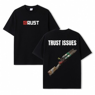 Rust Trust Issues Double Barrel Double Sided Vintage Tee Shirt