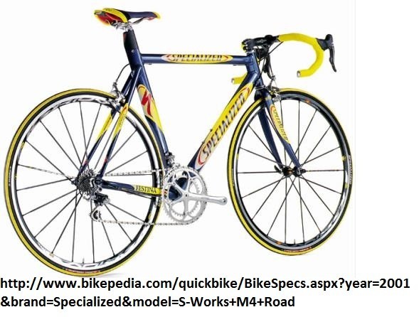 2001 Specialized S-Works M4 Festina Team Edition Road Bike -54cm USA