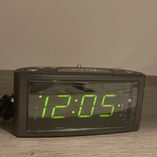 GE 7-4853C ALARM CLOCK AM/FM RADIO MODEL GENERAL ELECTRIC TESTED WORKING