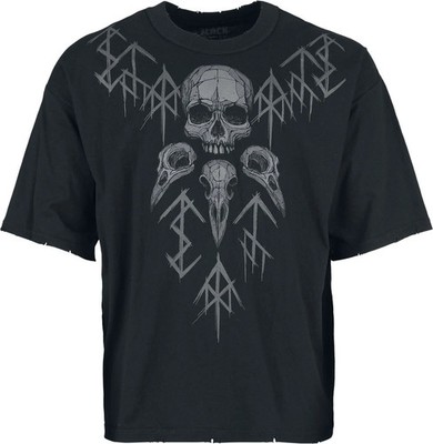 Black Premium by EMP Herren Beaks, Claws & Skulls printed Oversized T-Shirt